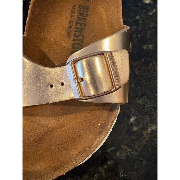 Birkenstock Madrid Women's Sandals Rose Gold Size 6 EU 37 Slip-On Casual - Picture 3 of 12